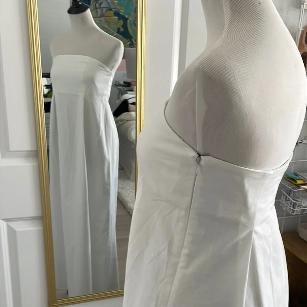 Future Collective White Strapless Maxi Dress - Picture 4 of 5